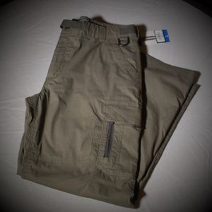 bc clothing men's cotton lined adjustable belted cargo pants